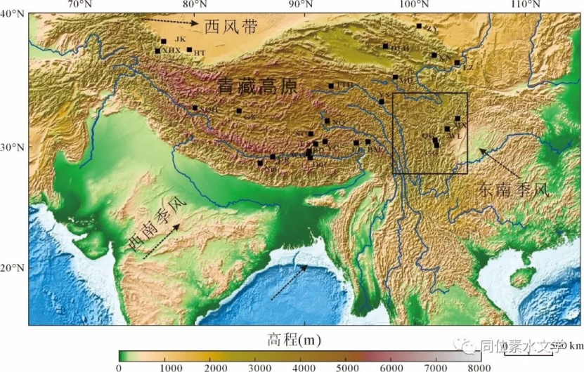 【熱點(diǎn)Focus】李捷、龐忠和《中國(guó)科學(xué)》：青藏高原降水同位素高程梯度